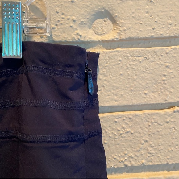 Athleta All Day Athletic Tennis Golf Athletic Skort size 12 Tall Navy Zip Pocket - Picture 8 of 12